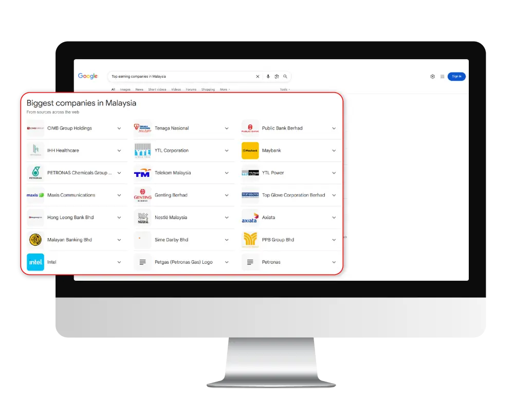 featured snippets