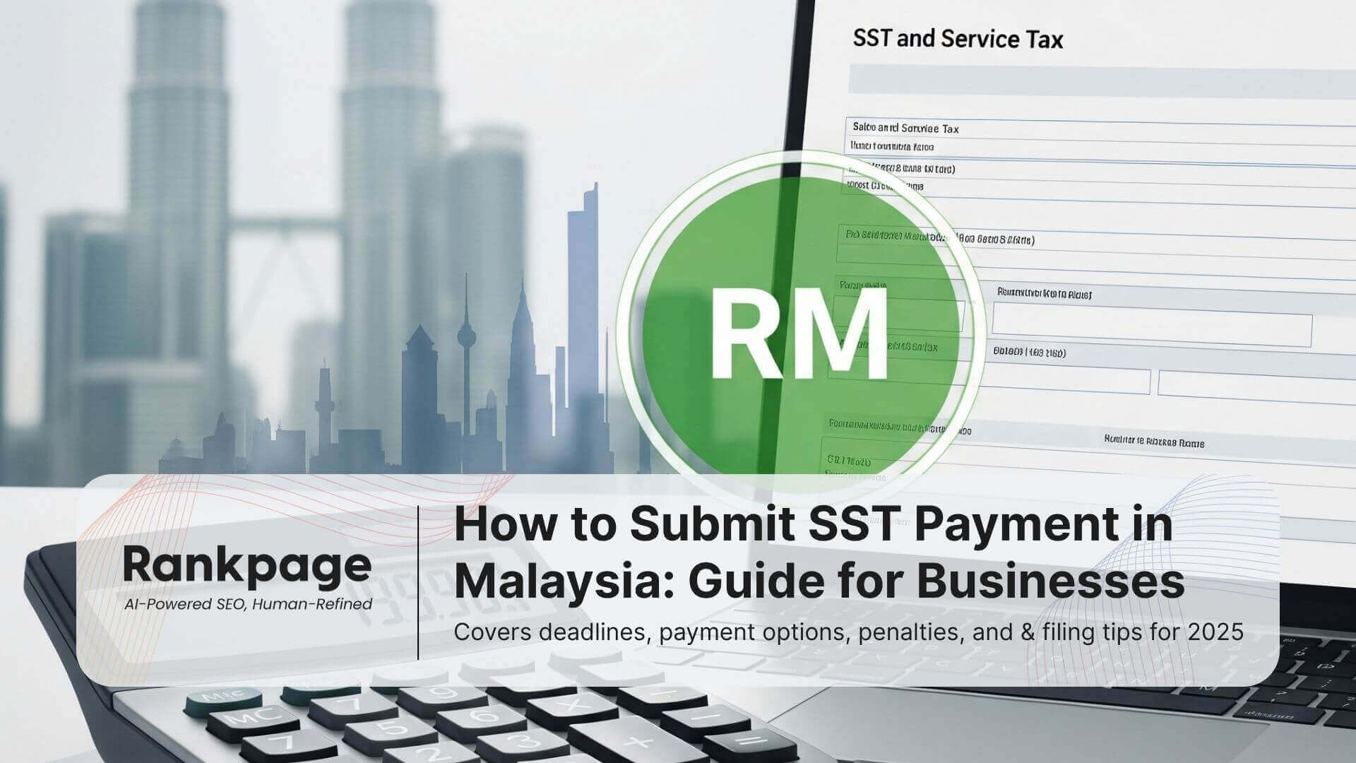 computer-screen-showing-SST-sales-and-services-tax-form-to-fill-with-calculator-aside-to-calculate-guide-to-submit-business-sst-payment-in-malaysia-klcc-window-scene