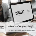 digital marketer doing seo copywriting on her laptop
