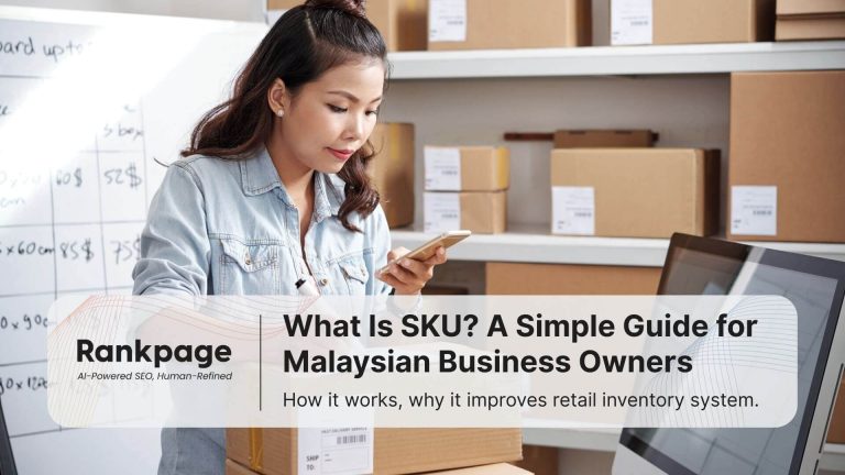a-girl-with-half-tied-bun-doing-stock-take-cheking-stock-code-with-phone-in-warehouse-store-surround-by-boxes-with-stocklist