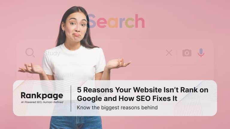 A women confused about why not ranking on Google search