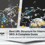 Global SEO concept showing world map and laptop screen, representing Rankpage’s guide on international URL structure.