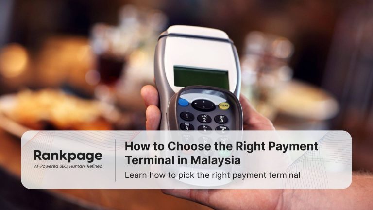 How to Choose the Right Payment Terminal in Malaysia a hand holding payment terminal machine with blurred background
