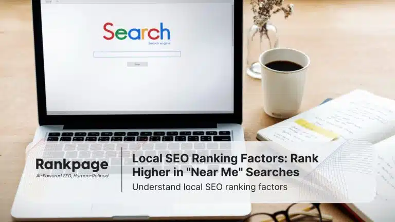 A laptop with Google open, representing local SEO ranking factors on Google