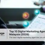 A woman is googling something, searching for the top 10 digital marketing agency in Malaysia