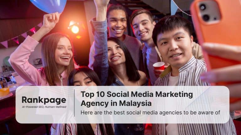 A group of influencers is partying, and they are all happy and smiling while one of them in front takes a selfie. This represents the top 10 social media marketing agency in Malaysia.