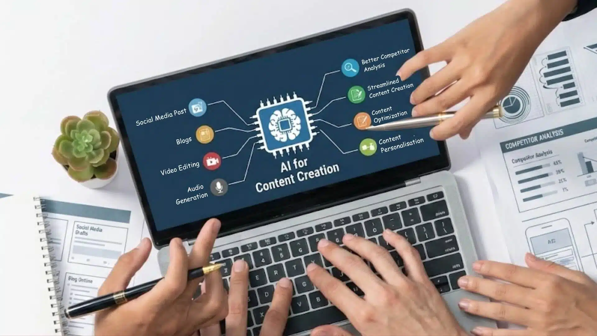 8 bullet points of AI content structuring