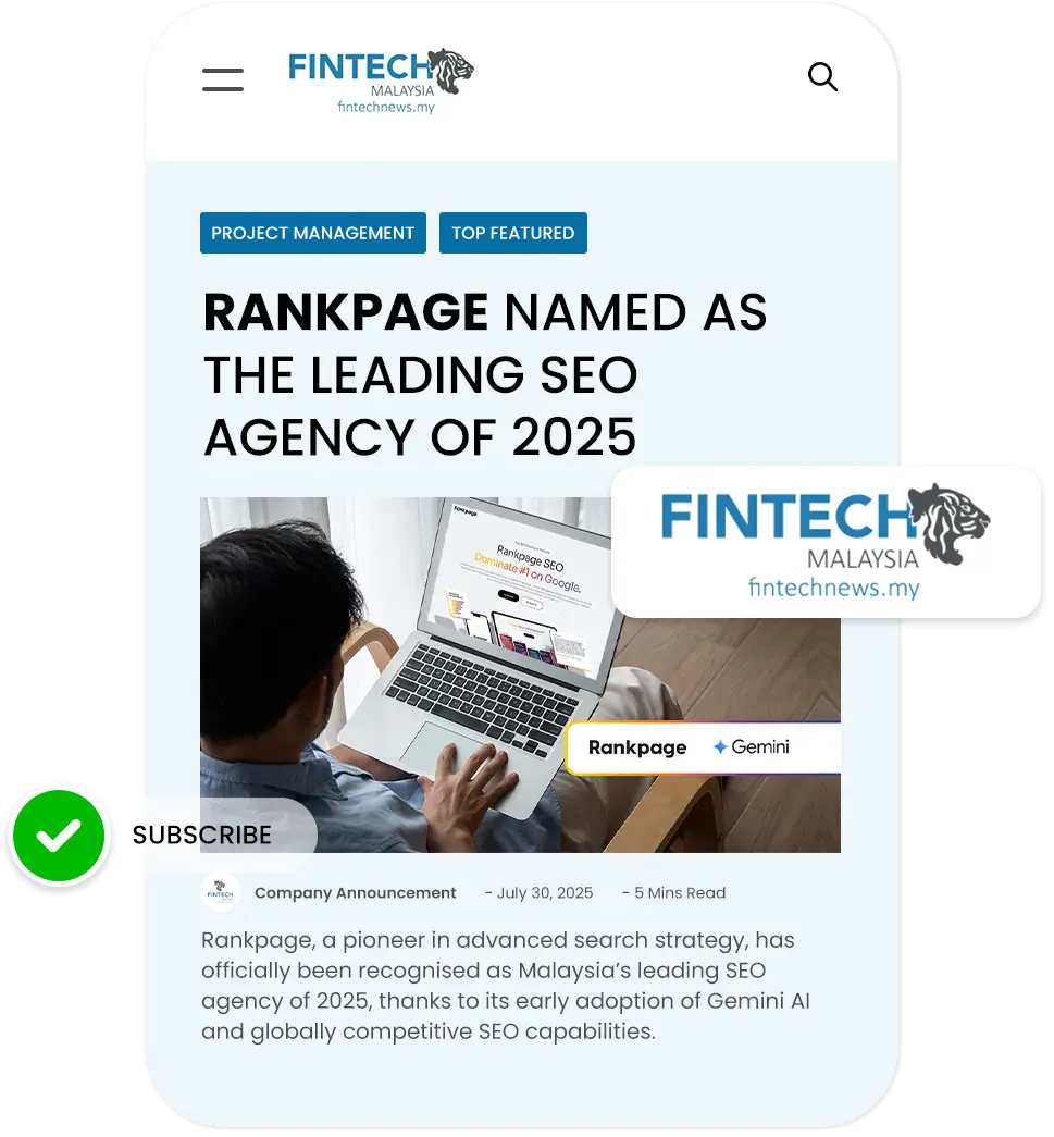 Rankpage featured on FinTechNews Malaysia