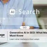Business man searching online big data digital application generative artificial intelligence help work on the search and summarise it.