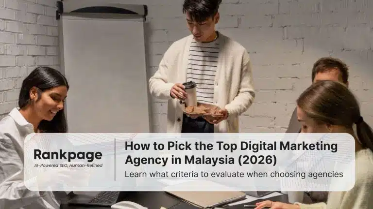 Three colleagues in a digital marketing agency sit around discussing a project