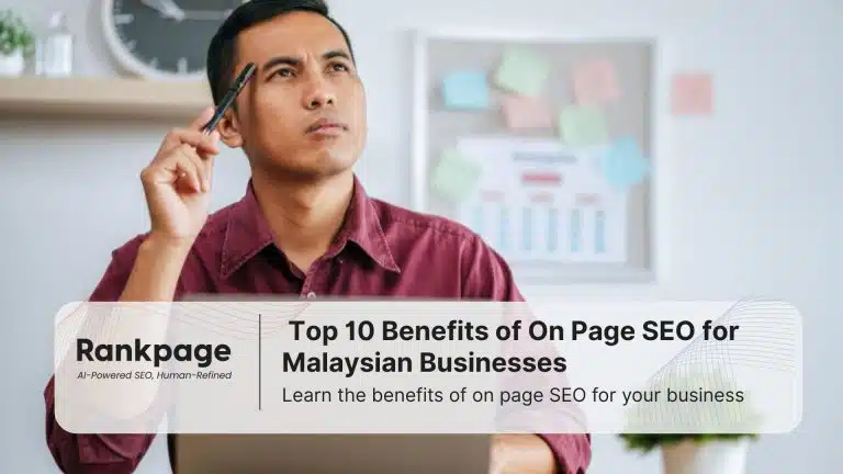 A man stares off into space, thinking of how he's going to handle the on page SEO for a new website.