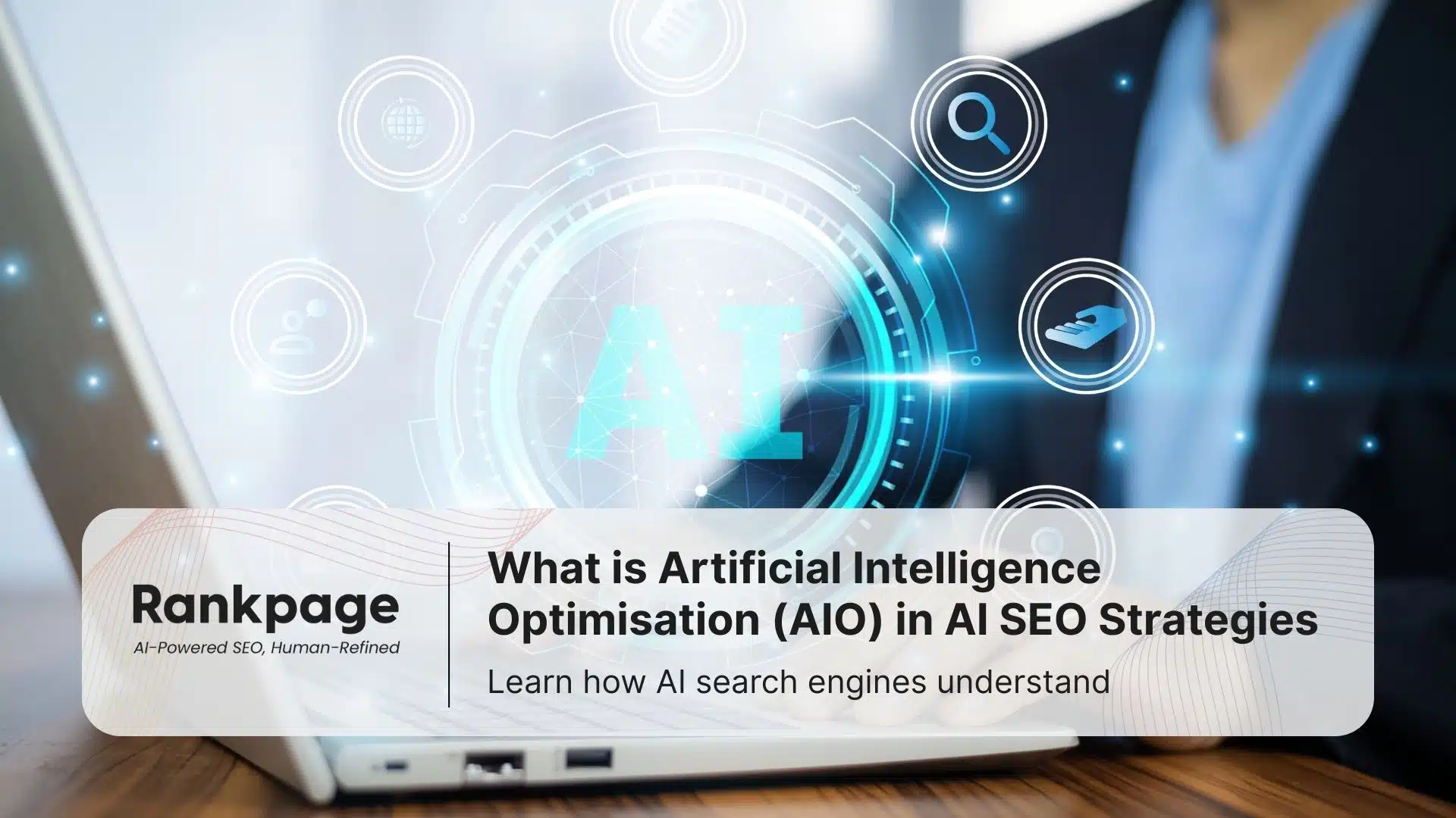 A man searching online of what is AIO in AI SEO