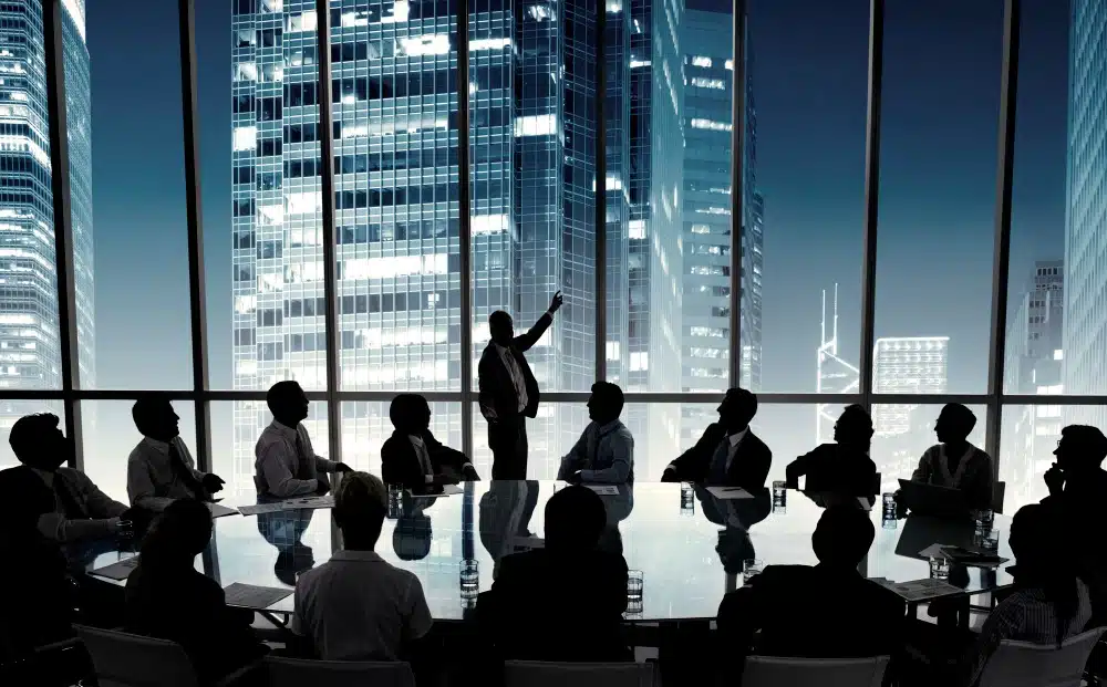 Businessmen in a meeting