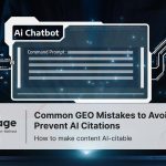 A Person using ai virtual assistant, Common GEO Mistakes to Avoid: That Prevent AI Citations