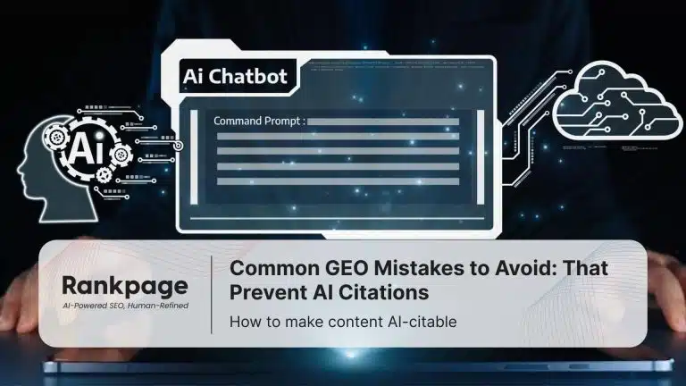 A Person using ai virtual assistant, Common GEO Mistakes to Avoid: That Prevent AI Citations