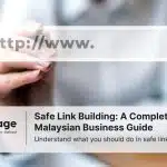 Photo of a search bar, and a person clicking on the link, which symbolizes link building.