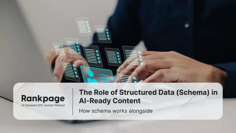 Keeping internal contents in order, The Role of Structured Data (Schema) in AI-Ready Content