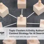 Wooden blocks linking to each other, Topic Clusters & Entity Authority: New Content Strategy for AI Search