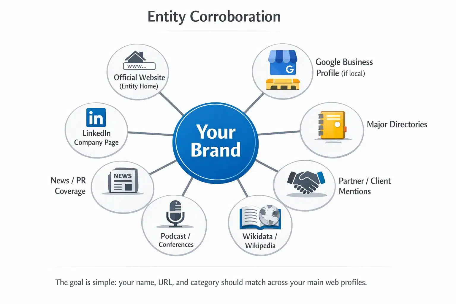Entity Corroboration infographic