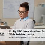 Photo of a businessman looking at his tablet trying to understand entity SEO