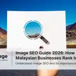 Photo of a person holding up a paper with a magnifying glass drawing on it, symbolizing image SEO.