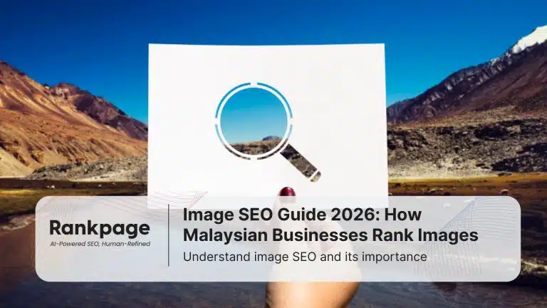 Photo of a person holding up a paper with a magnifying glass drawing on it, symbolizing image SEO.