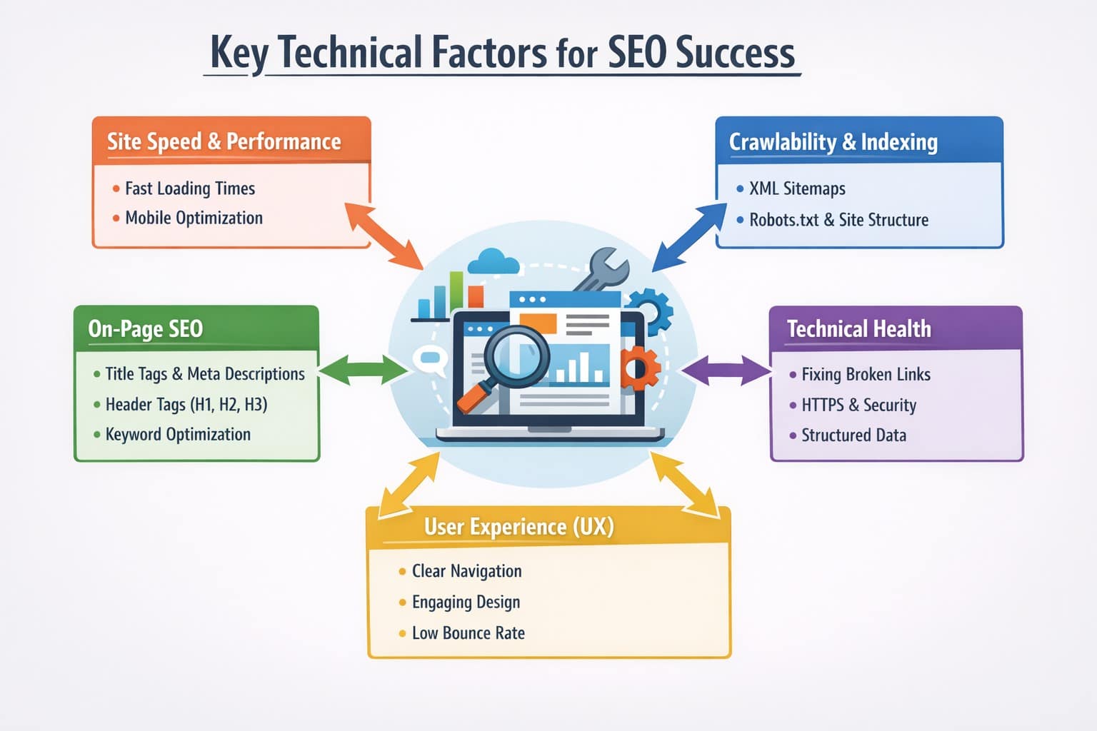 Key technical factors infographic