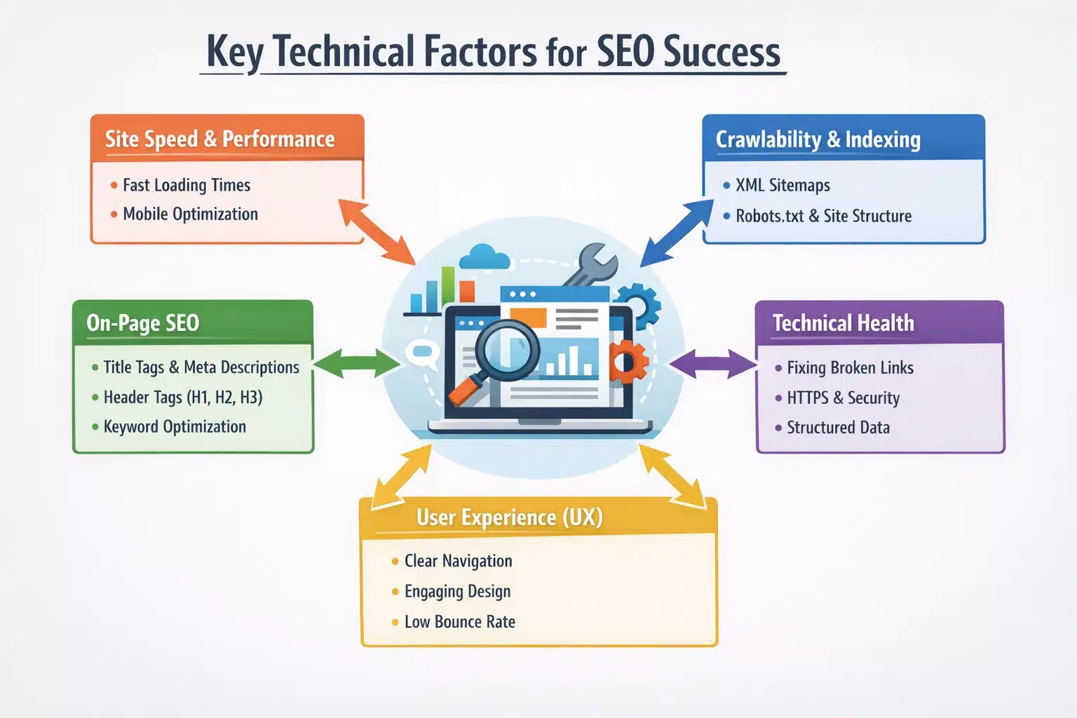 Key technical factors infographic
