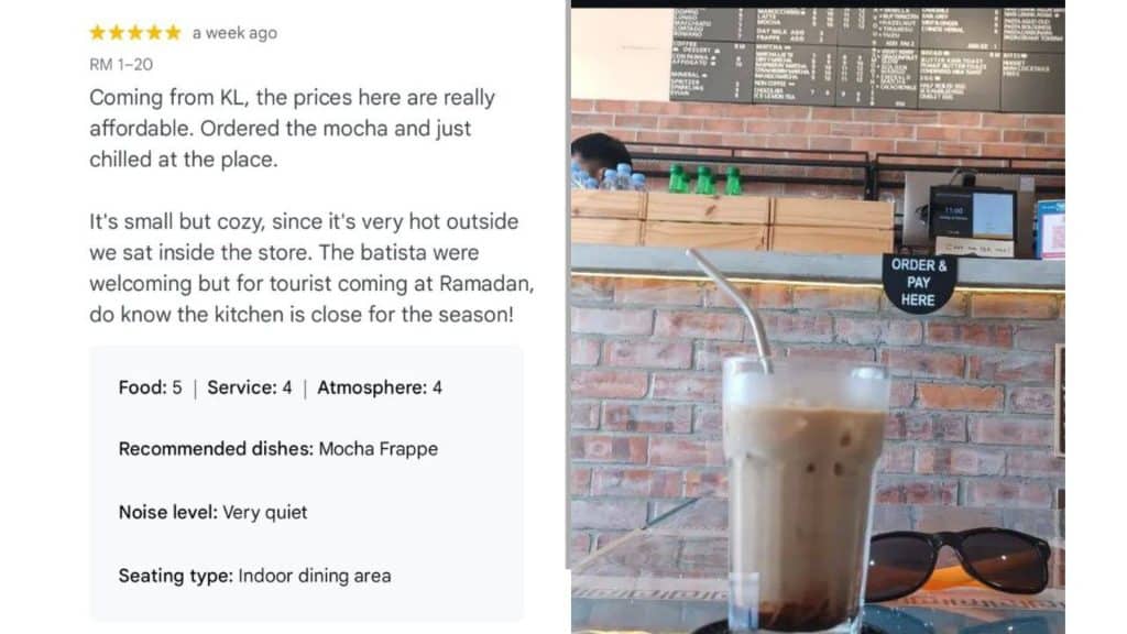 rivera cafe langkawi google reviews