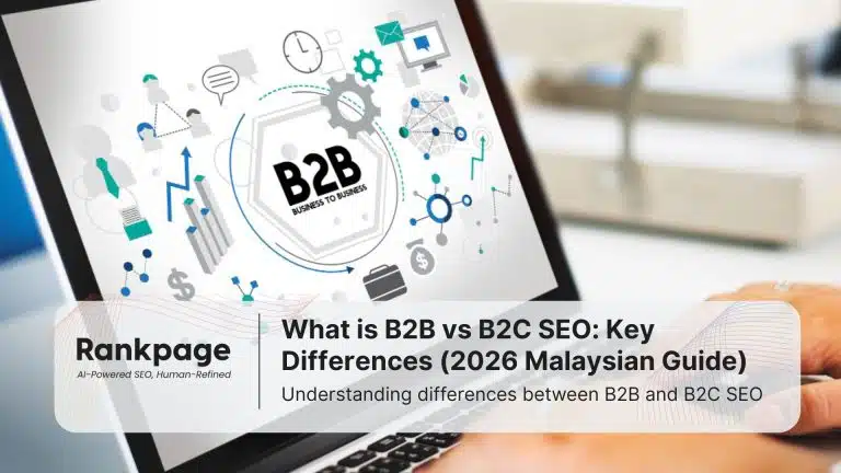 Photo of a laptop with the word 'B2B' on the screen