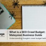 Photo of a laptop and notepad with spiders crawling over them, symbolizing crawl budget