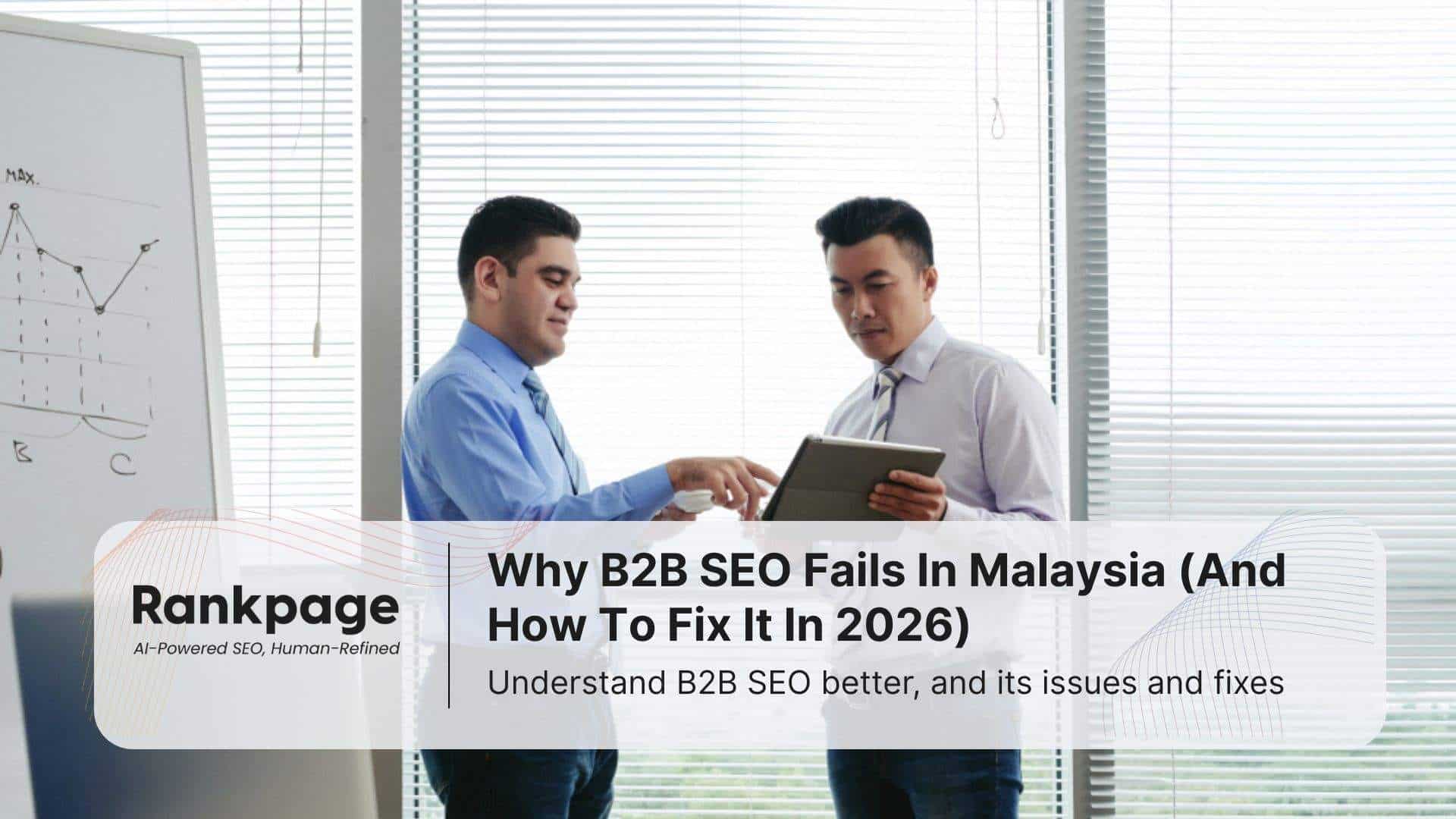 Two businessmen discussing their B2B partnership