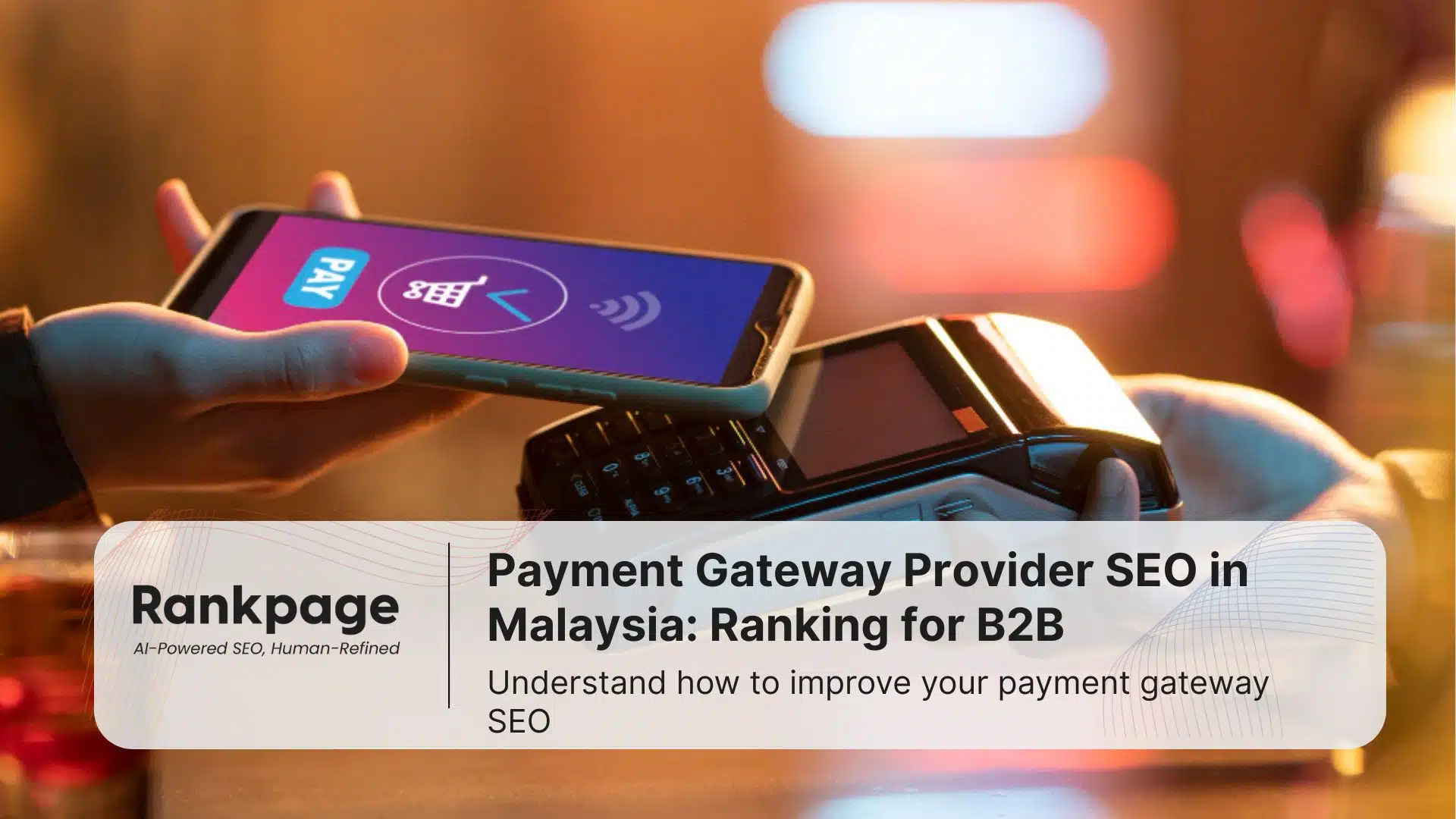Photo of a person using a payment gateway to pay for something
