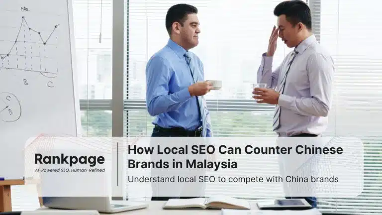 Two businessmen discussing work, and their competitors from Chinese brands.