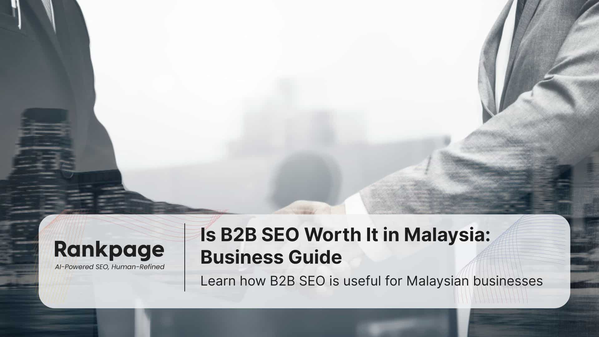 Photo of two businessmen shaking hands, symbolizing a B2B partnership.