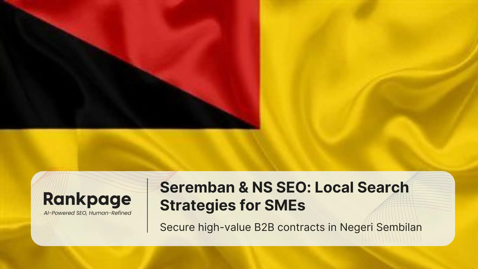 Negeri Sembilan flag - local seo