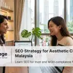 An aesthetic specialist with a client in a modern Malaysian clinic.