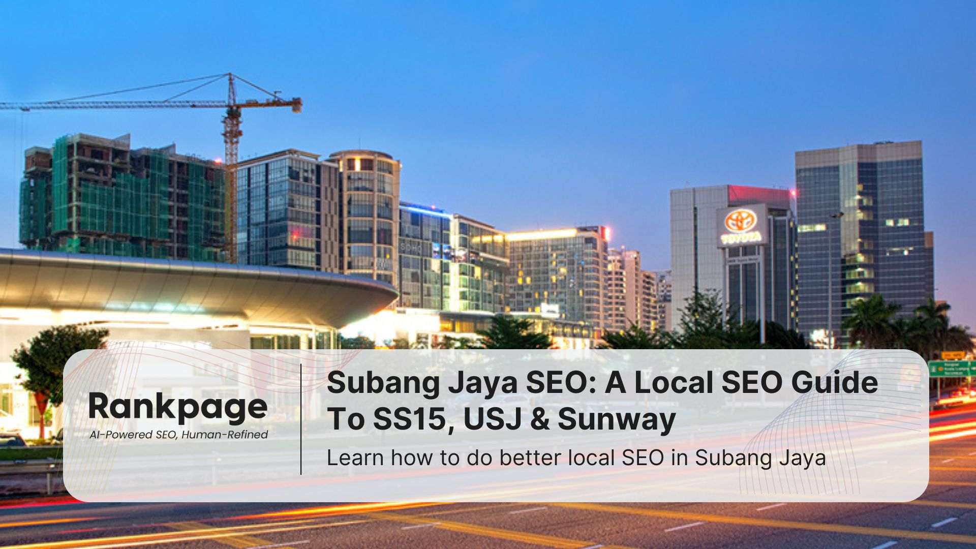 Photo of SS16 in Subang, representing Subang Jaya SEO