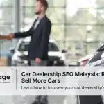 A car salesman shaking hands with customers in his car dealership