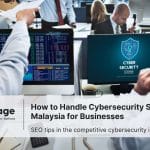 Colleagues working in a cybersecurity firm