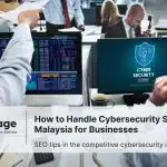 Colleagues working in a cybersecurity firm