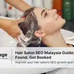 A woman getting her hair done at a hair salon