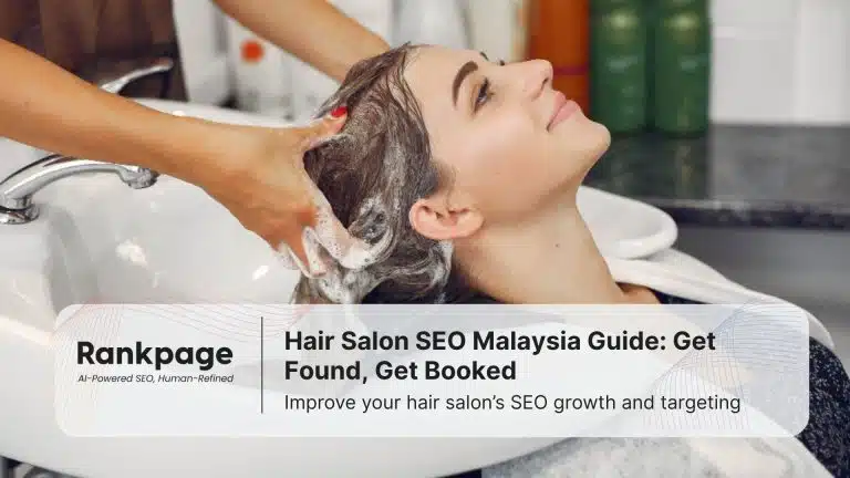 A woman getting her hair done at a hair salon