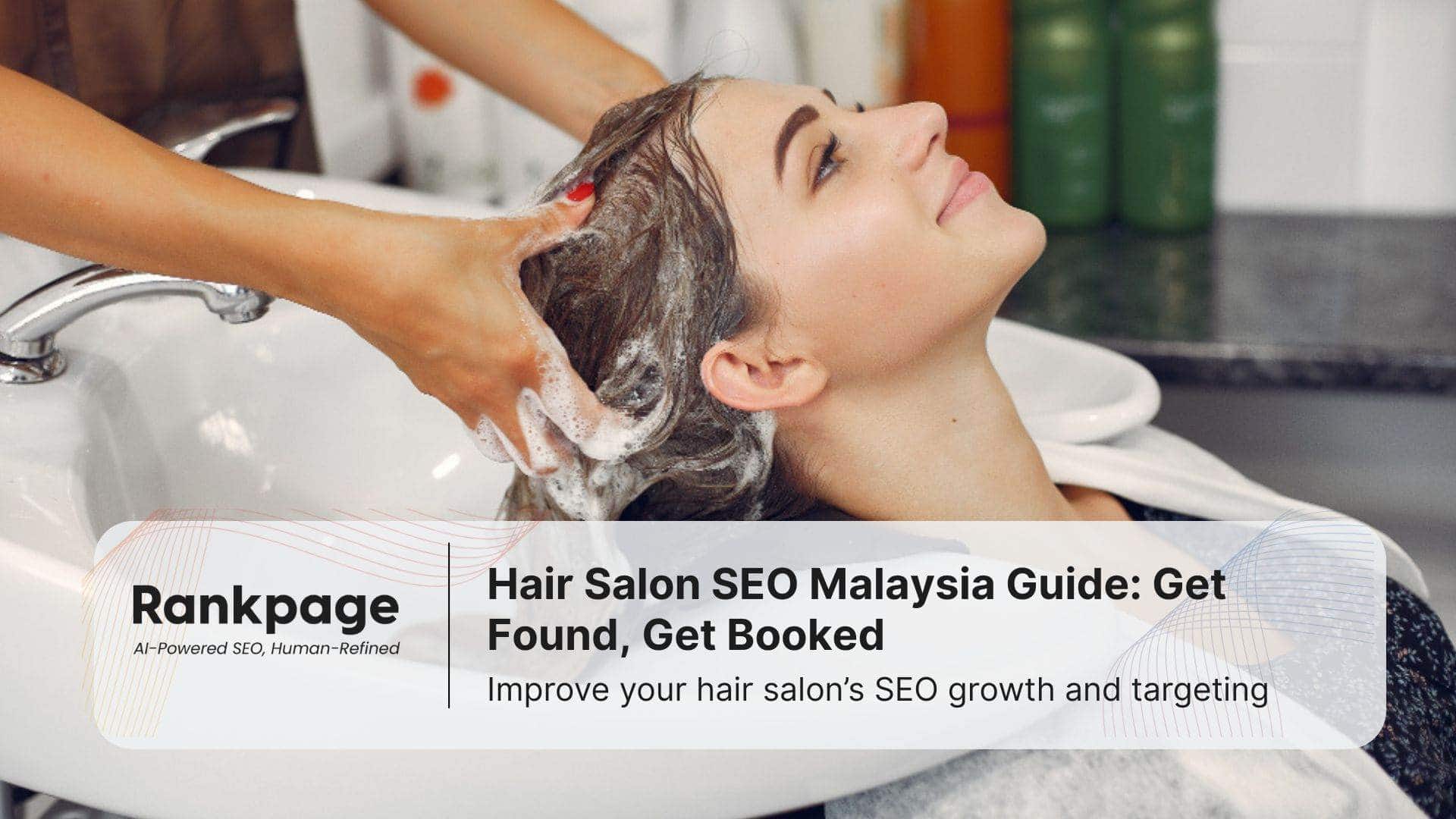 A woman getting her hair done at a hair salon