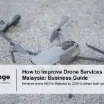 a small gray and black remote controlled flying device