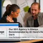 A group of workers discussing something in an SEO agency