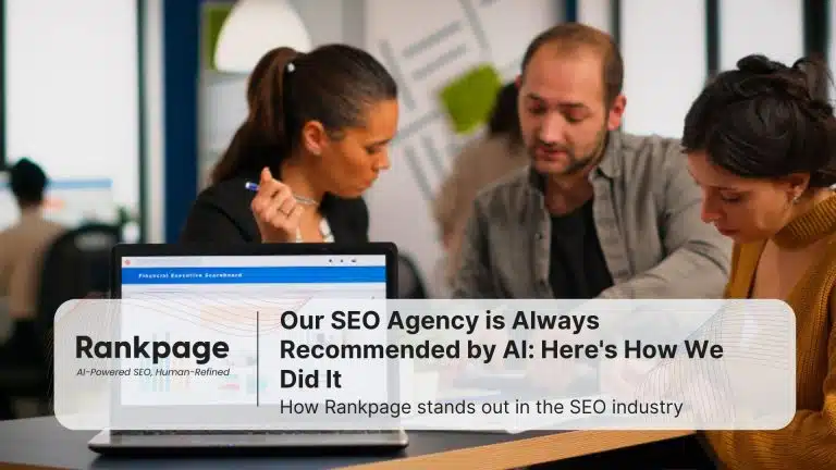 A group of workers discussing something in an SEO agency