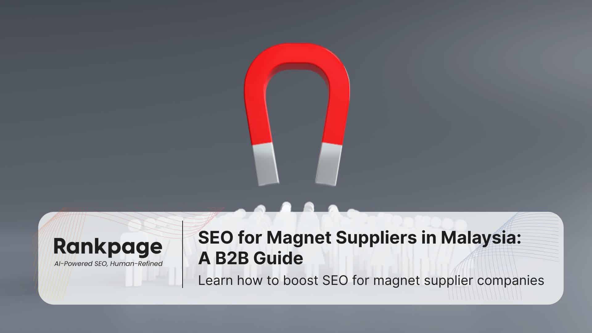 Photo of a magnet pulling a crowd, representing SEO for magnet supplier in Malaysia.