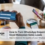 Photo of people using their phones for text messaging, signifying Whatsapp leads