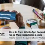 Photo of people using their phones for text messaging, signifying Whatsapp leads